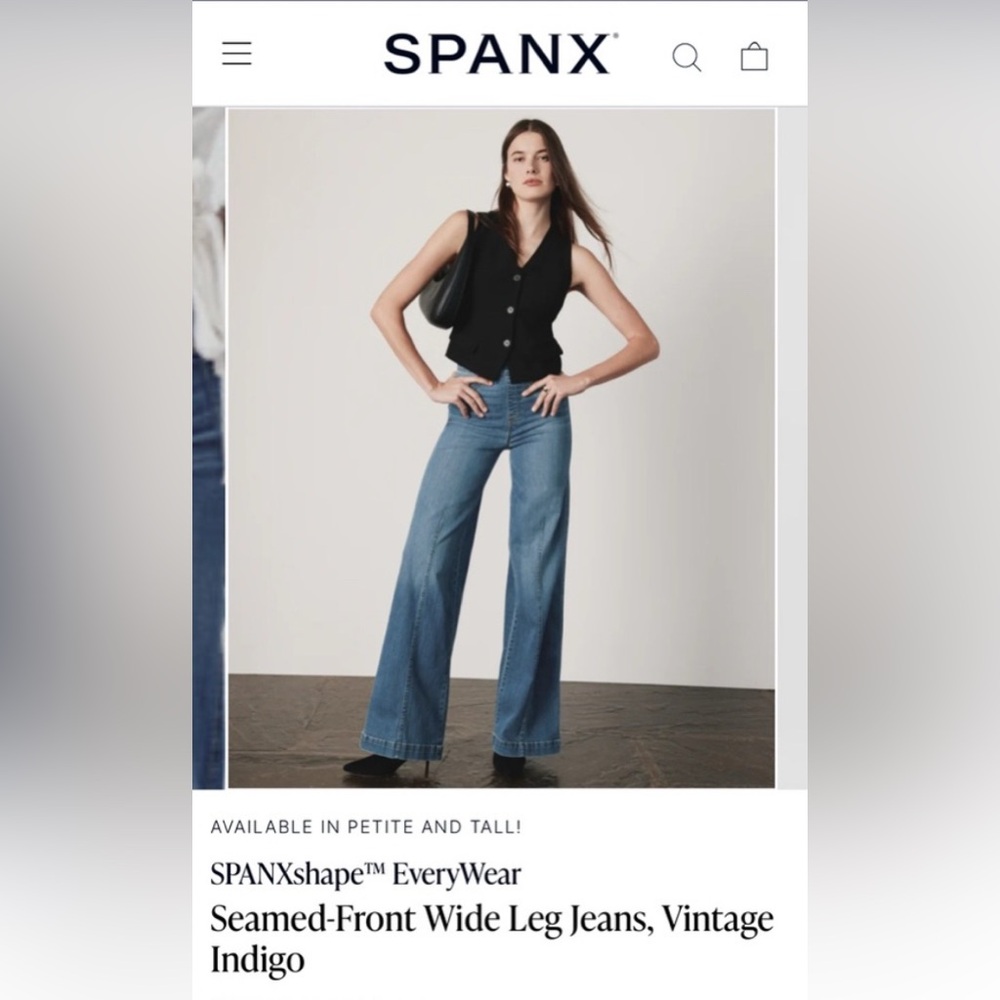 SPANX WIDE LEG JEANS